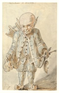 Caricature of a Junkman -recto-, Caricature of a School Master -verso- MET DP818905