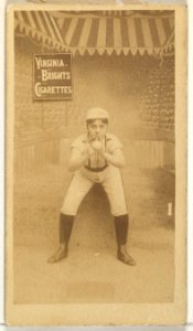 Card 1, from the Girl Baseball Players series (N48, Type 2) for Virginia Brights Cigarettes MET DP827375