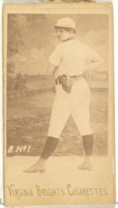Card 1, from the Girl Baseball Players series (N48, Type 1) for Virginia Brights Cigarettes MET DP827381