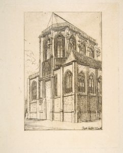 Chevet de St. Martin-sur-Renelle (The apse of the Church of St. Martin-sur-Renelle, Paris, after Langlois) MET DP813219