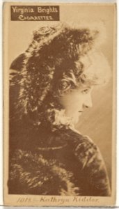 Card 1018, Kathryn Kidder, from the Actors and Actresses series (N45, Type 2) for Virginia Brights Cigarettes MET DP830957