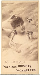 Card 614, Miss True, from the Actors and Actresses series (N45, Type 1) for Virginia Brights Cigarettes MET DP830059