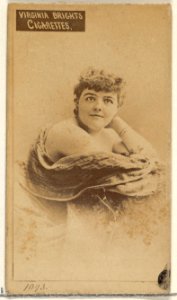 Card 1093, from the Actors and Actresses series (N45, Type 2) for Virginia Brights Cigarettes MET DP831022