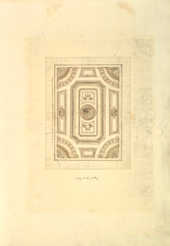 Ceiling to the Gallery, Houghton Hall, Norfolk MET DP829091