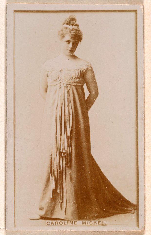 Caroline Miskel, from the Actresses series (N245) issued by Kinney Brothers to promote Sweet Caporal Cigarettes MET DP859139