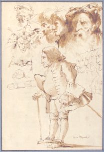 Caricature of a Gentleman and Other Studies MET 37.165.68