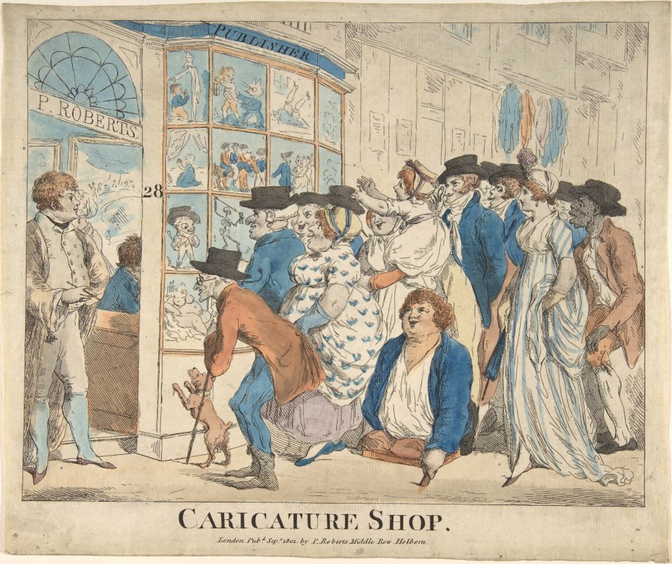 Caricature Shop of Piercy Roberts, 28 Middle Row, Holborn MET DP808267