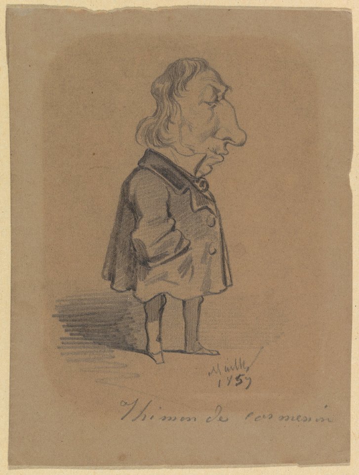 Caricature of Louis Marie de la Haye, Vicomte de Cormenin (alias Timon) MET DP830237
