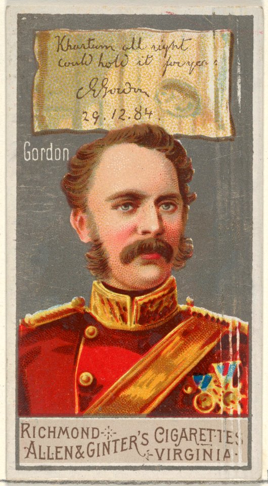 Charles George Gordon, from the Great Generals series (N15) for Allen & Ginter Cigarettes Brands MET DP834772