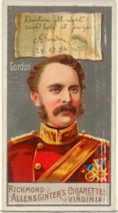 Charles George Gordon, from the Great Generals series (N15) for Allen & Ginter Cigarettes Brands MET DP834772