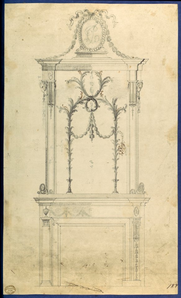 Chimneypiece, in Chippendale Drawings, Vol. I MET DP104196