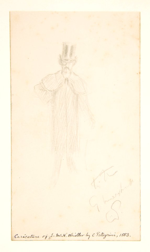 Caricature of James McNeil Whistler MET DP814215