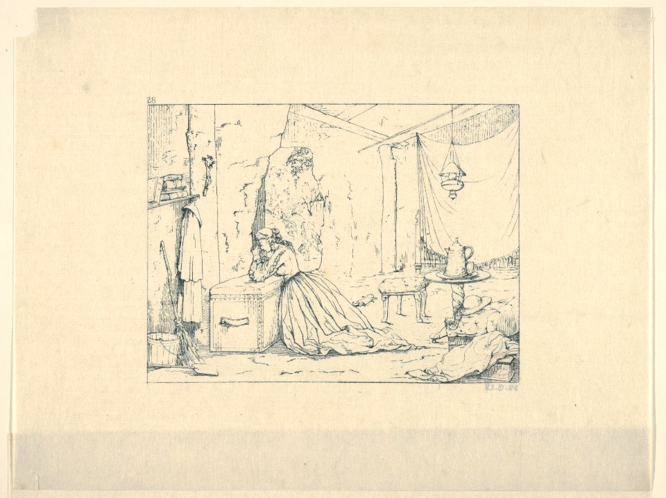 Cave Life in Vicksburg during the Seige (from Confederate War Etchings) MET DP831313