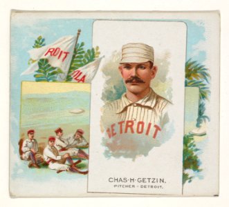 Charles H. Getzien, Pitcher, Detroit, from World's Champions, Second Series (N43) for Allen & Ginter Cigarettes MET DP839584