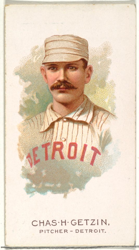 Charles H. Getzin, Baseball Player, Pitcher, Detroit, from World's Champions, Series 2 (N29) for Allen & Ginter Cigarettes MET DP838241