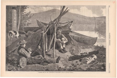 Camping Out in Adirondacks – Drawn by Winslow Homer (Harper's Weekly, Vol. XVIII) MET DP875360