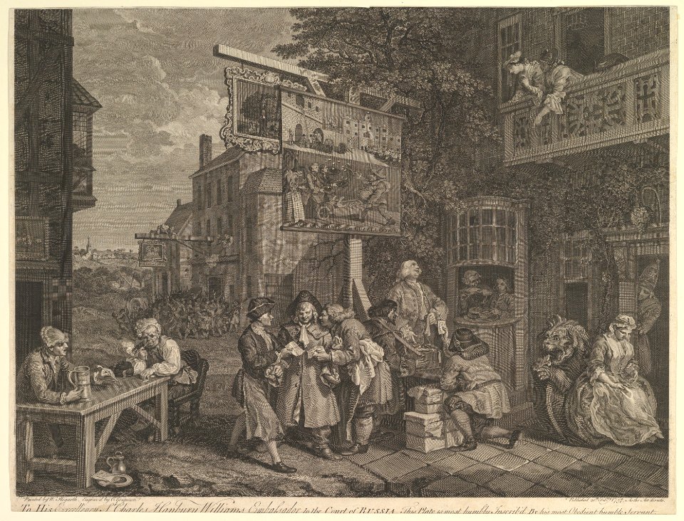 Canvassing for Votes, Plate II- Four Prints of an Election MET DP827056