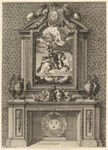 Chimney with a Painting of Louis XIV over the Mantle, from 'Grandes Cheminée' MET DP830824