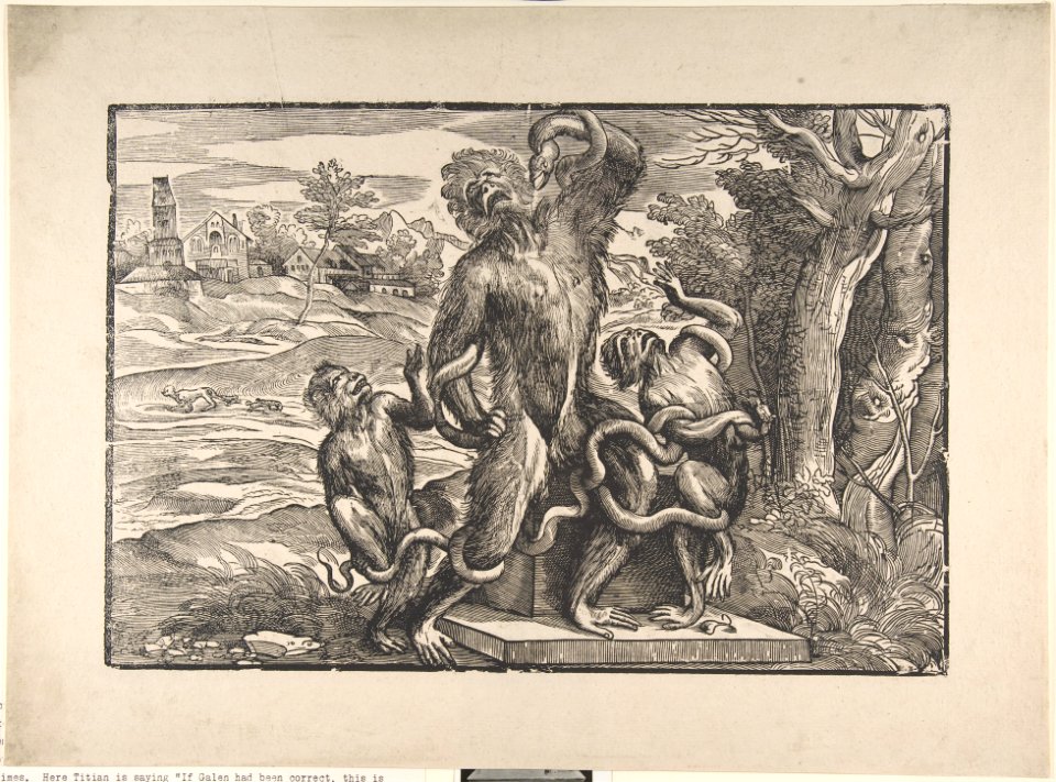 Caricature of the Laocoön MET DP808177