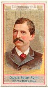 Charles Emory Smith, The Philadelphia Press, from the American Editors series (N1) for Allen & Ginter Cigarettes Brands MET DP827867