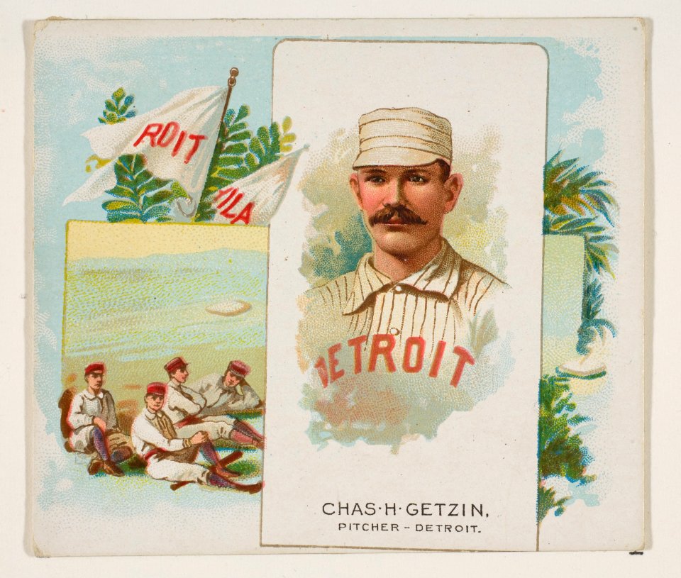 Charles H. Getzien, Pitcher, Detroit, from World's Champions, Second Series (N43) for Allen & Ginter Cigarettes MET DP817005