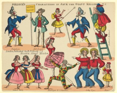 Characters, from Jack and the Giant Killer, Plate 8 for a Toy Theater MET DP847961