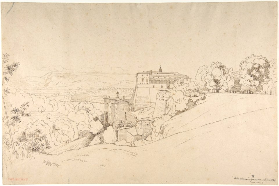 Castello Colonna at Genazzano, Italy MET DP809508