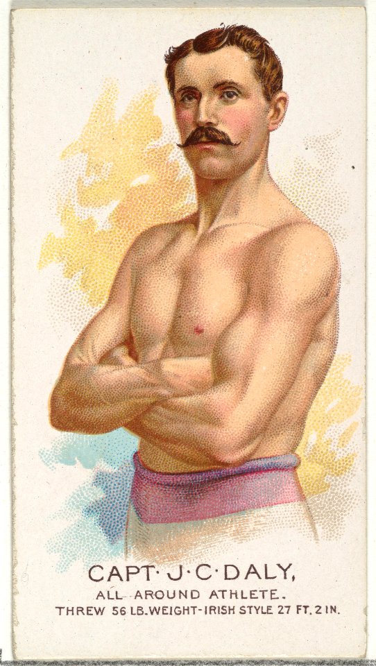 Captain J.C. Daly, All Around Athlete, from World's Champions, Series 2 (N29) for Allen & Ginter Cigarettes MET DP838244
