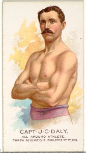 Captain J.C. Daly, All Around Athlete, from World's Champions, Series 2 (N29) for Allen & Ginter Cigarettes MET DP838244