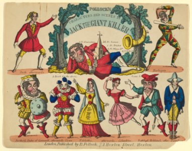 Characters and Scenes, from Jack and the Giant Killer, Plate 1 for a Toy Theater MET DP847980