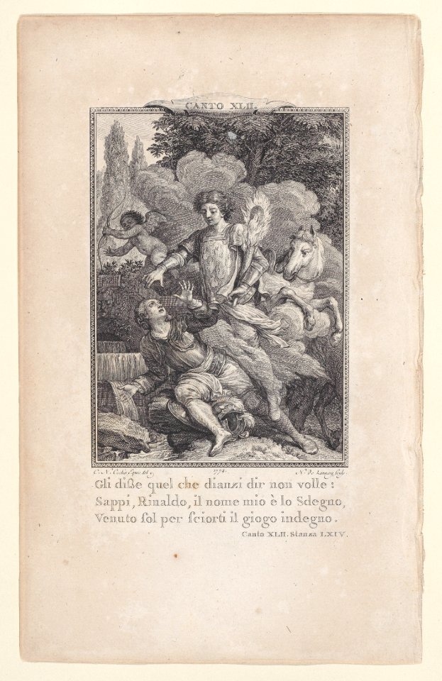 Canto 42, Stanza 64, from Orlando Furioso Met DP887873