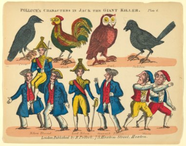 Characters, from Jack and the Giant Killer, Plate 6 for a Toy Theater MET DP847979