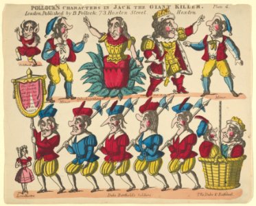 Characters, from Jack and the Giant Killer, Plate 4 for a Toy Theater MET DP847982