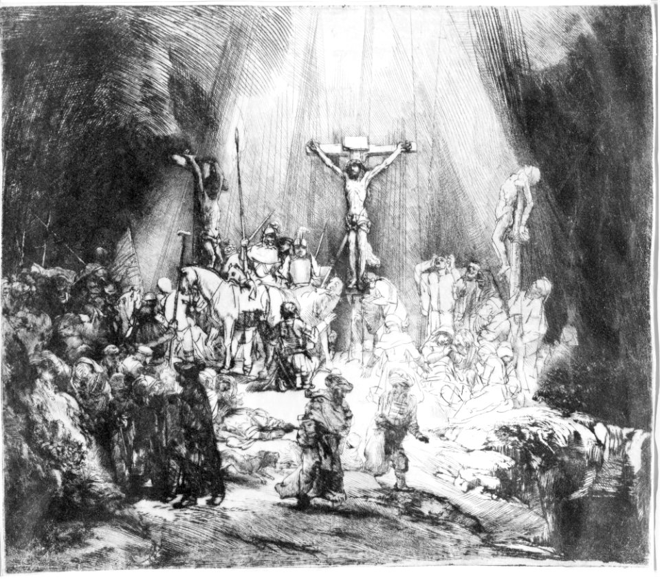 Christ Crucified between the Two Thieves- The Three Crosses MET MM9568