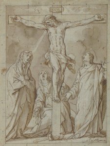 Christ Crucified, Attended by the Virgin, Saint Mary Magdalen, and Saint John the Evangelist MET 1973.345