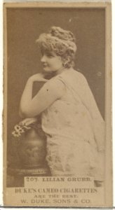 Card Number 207, Lilian Grubb, from the Actors and Actresses series (N145-5) issued by Duke Sons & Co. to promote Cameo Cigarettes MET DP840082