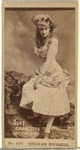 Card Number 153, Lillian Russell, from the Actors and Actresses series (N145-6) issued by Duke Sons & Co. to promote Duke Cigarettes MET DP840311
