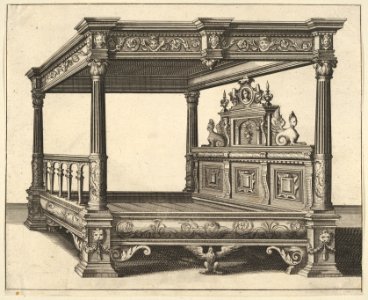 Canopy Bed from 'Verscheyden Schrynwerck (...)' -'Plusieurs Menuiseries (...)'- MET DP830820