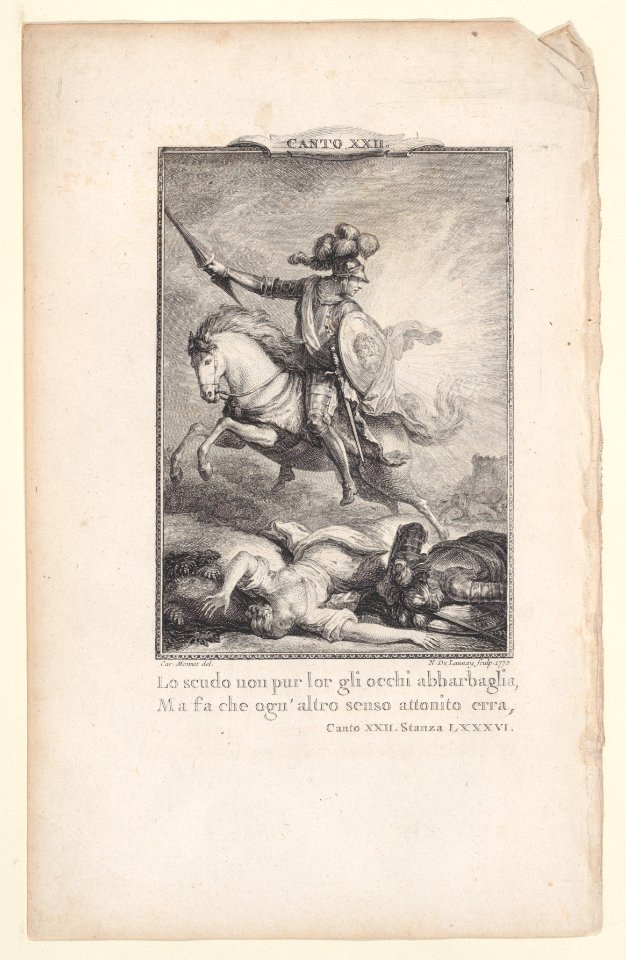 Canto 22, Stanza 86, from Orlando Furioso Met DP887874