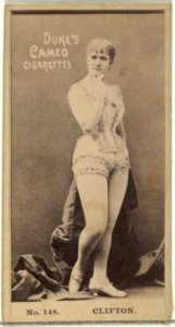 Card Number 148, Clifton, from the Actors and Actresses series (N145-4) issued by Duke Sons & Co. to promote Cameo Cigarettes MET DP839912