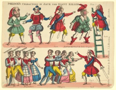 Characters, from Jack and the Giant Killer, Plate 5 for a Toy Theater MET DP847983