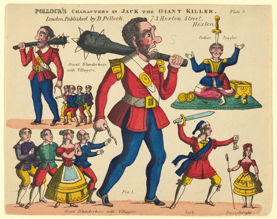 Characters, from Jack and the Giant Killer, Plate 3 for a Toy Theater MET DP847978