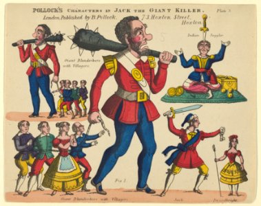Characters, from Jack and the Giant Killer, Plate 3 for a Toy Theater MET DP847978