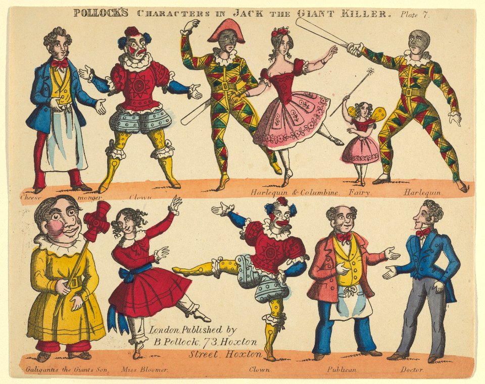 Characters, from Jack and the Giant Killer, Plate 7 for a Toy Theater MET DP847960