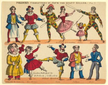 Characters, from Jack and the Giant Killer, Plate 7 for a Toy Theater MET DP847960