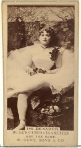 Card Number 186, De Sartis, from the Actors and Actresses series (N145-5) issued by Duke Sons & Co. to promote Cameo Cigarettes MET DP840065