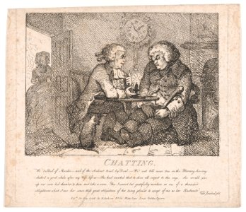 Chatting 'till Two O'clock in the Morning (Picturesque Beauties of Boswell, Part the First) MET DP871875