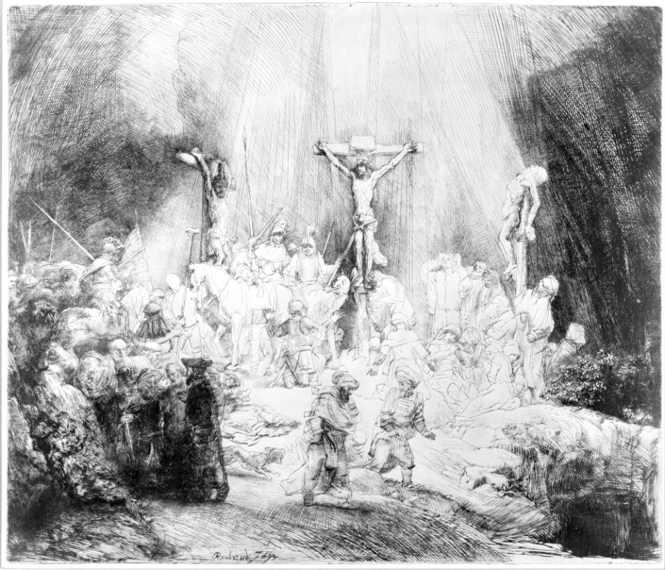 Christ Crucified between the Two Thieves- The Three Crosses MET MM9567