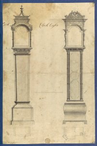 Clock Cases, in Chippendale Drawings, Vol. I MET DP104136