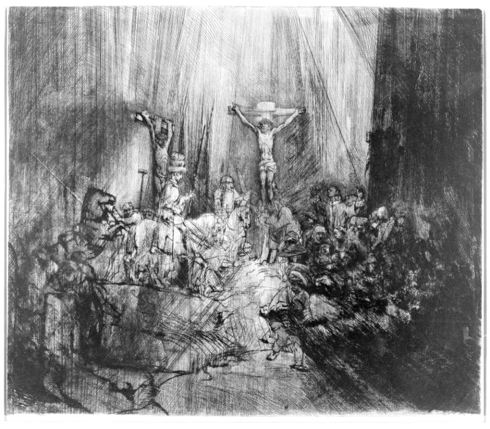 Christ Crucified between the Two Thieves- The Three Crosses MET MM9569
